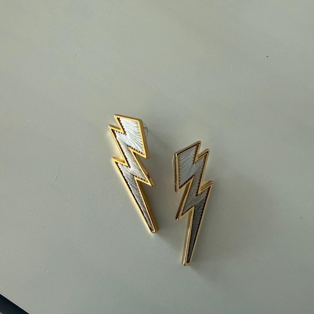 Mignonne Gavigan Lightning Bolt Earrings, Neutral